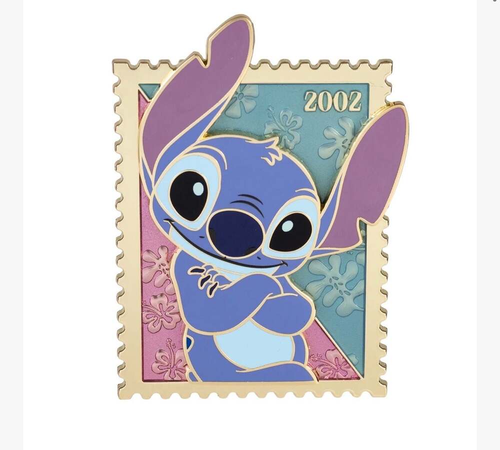 Disney Royal Stamp Stitch Collectible Pin SE400 PALM Presale Lilo & Stitch